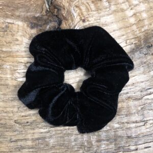 The Mini Holiday Scrunchie - Black Velvet