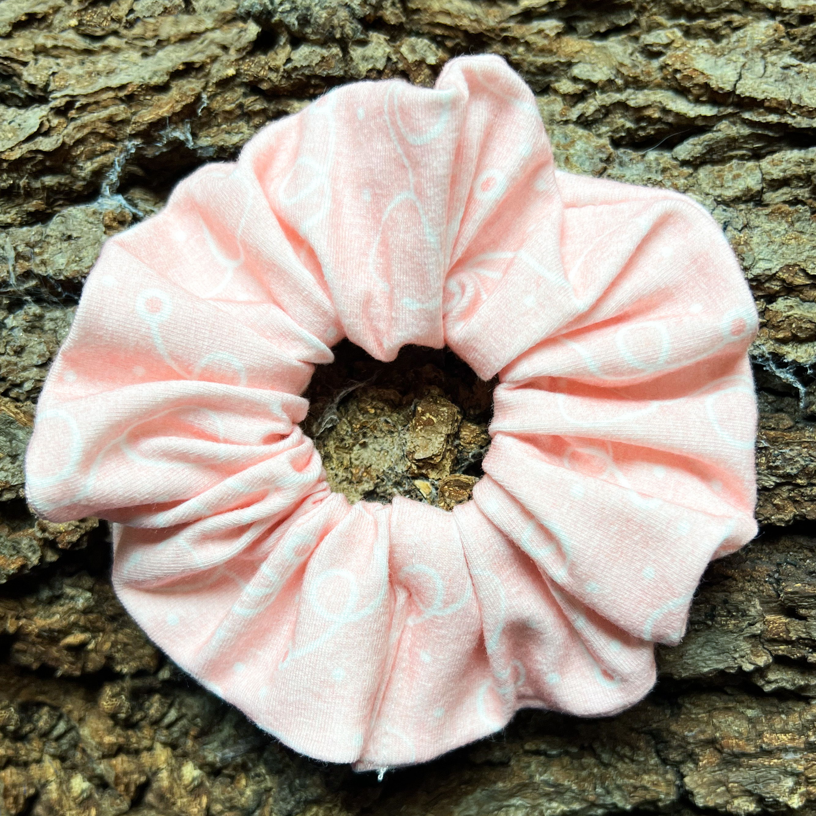 The Stethoscope Scrunchie - Pink & White